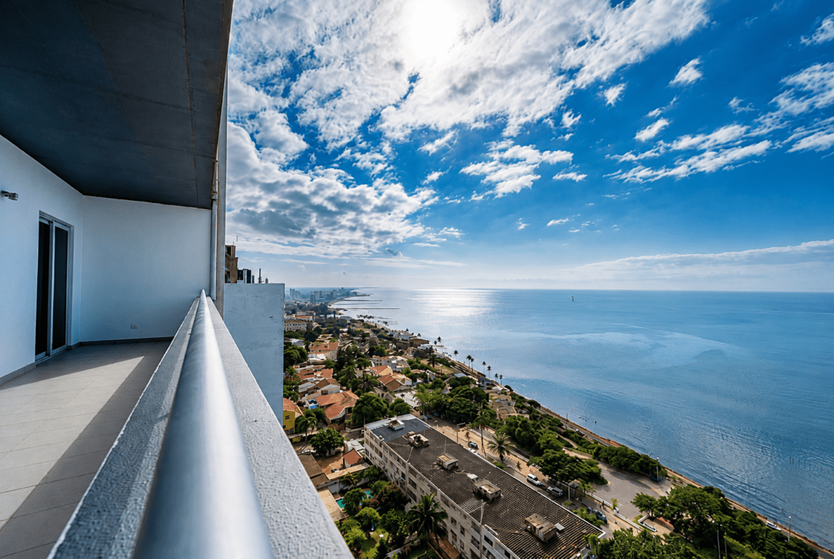 Apartamento T3 de Luxo para Arrendamento no Condomínio Imoinveste | Vista Mar | Maputo