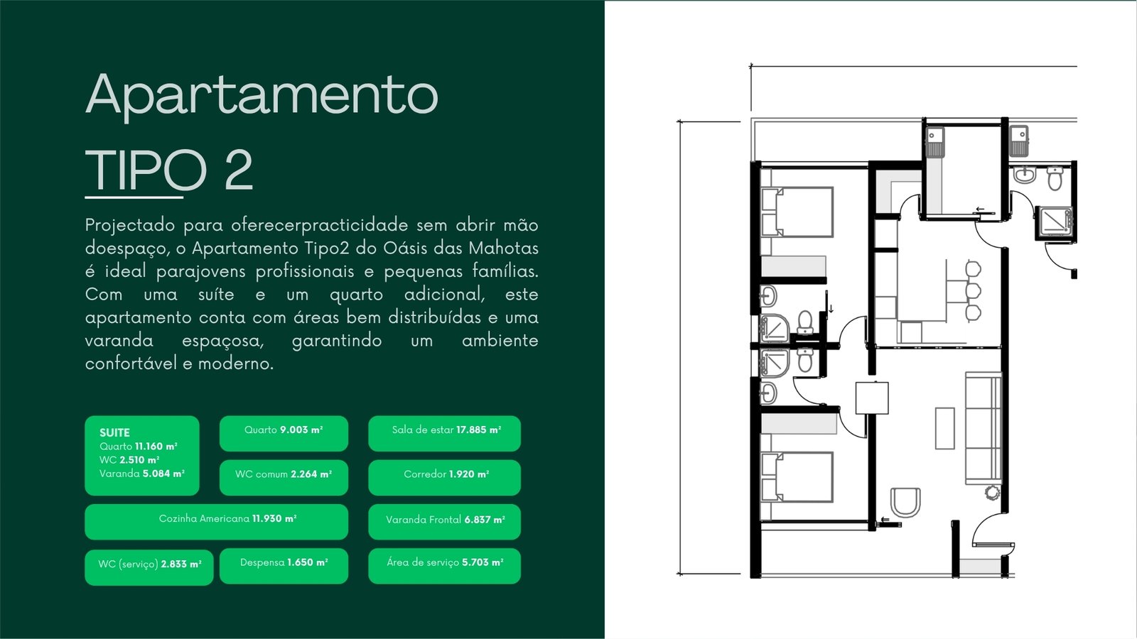 Apartamentos TP2 e TP3 à Venda no Condomínio Oásis – Mahotas